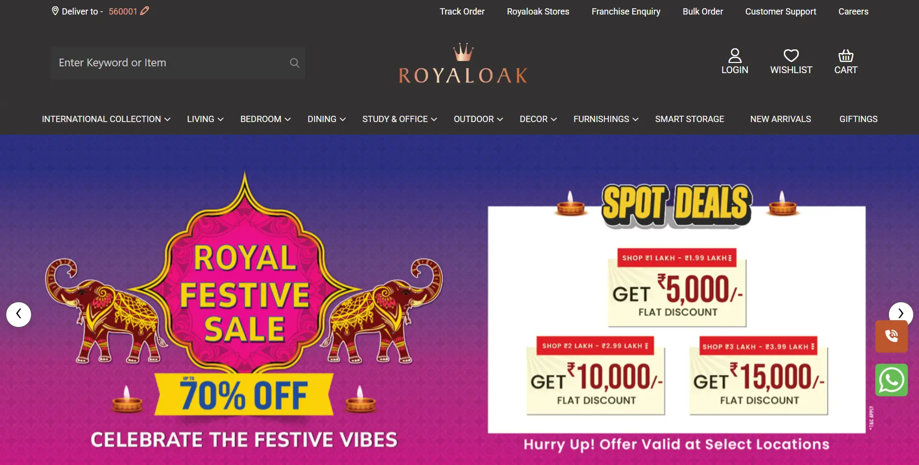 International furniture e-commerce platform