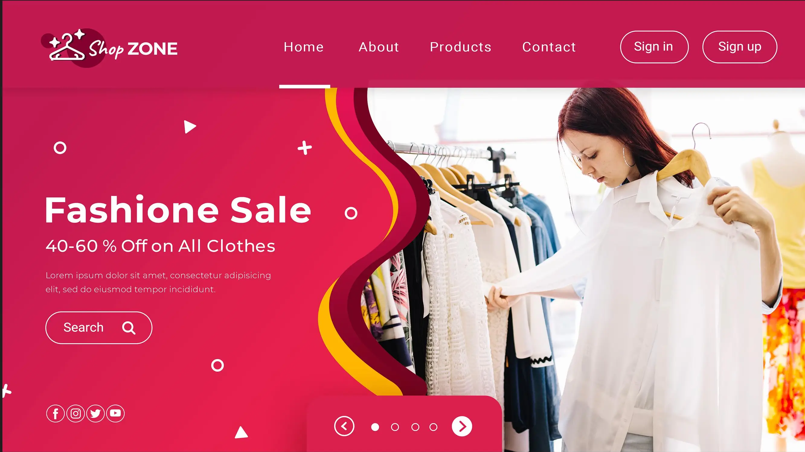 Fashion brand e-commerce store design