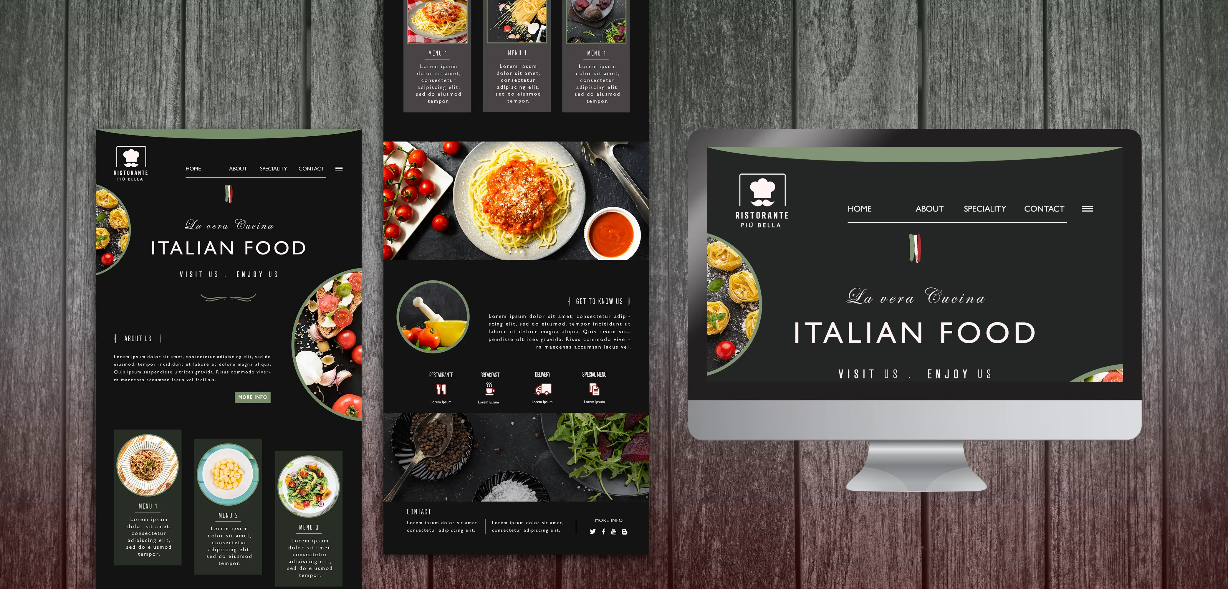 Italian Restaurant Website with Online Reservation System